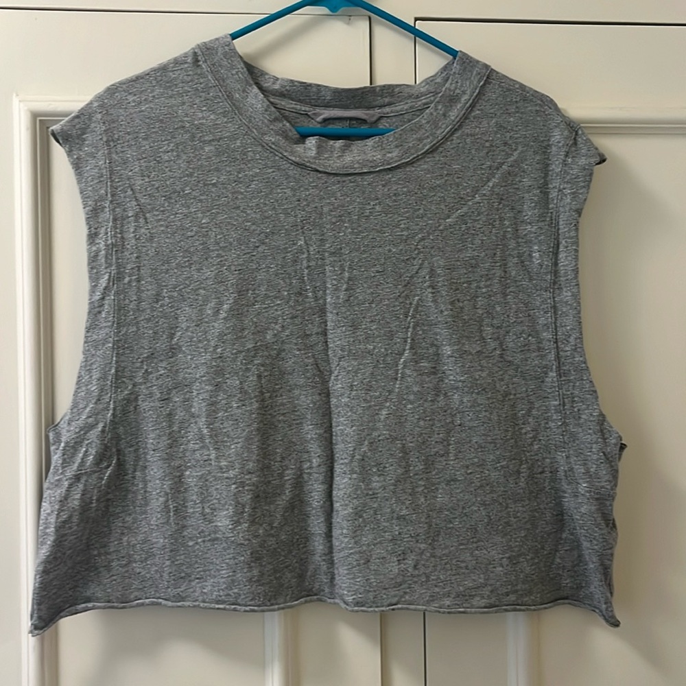 Free people movement cropped / oversized muscle tee